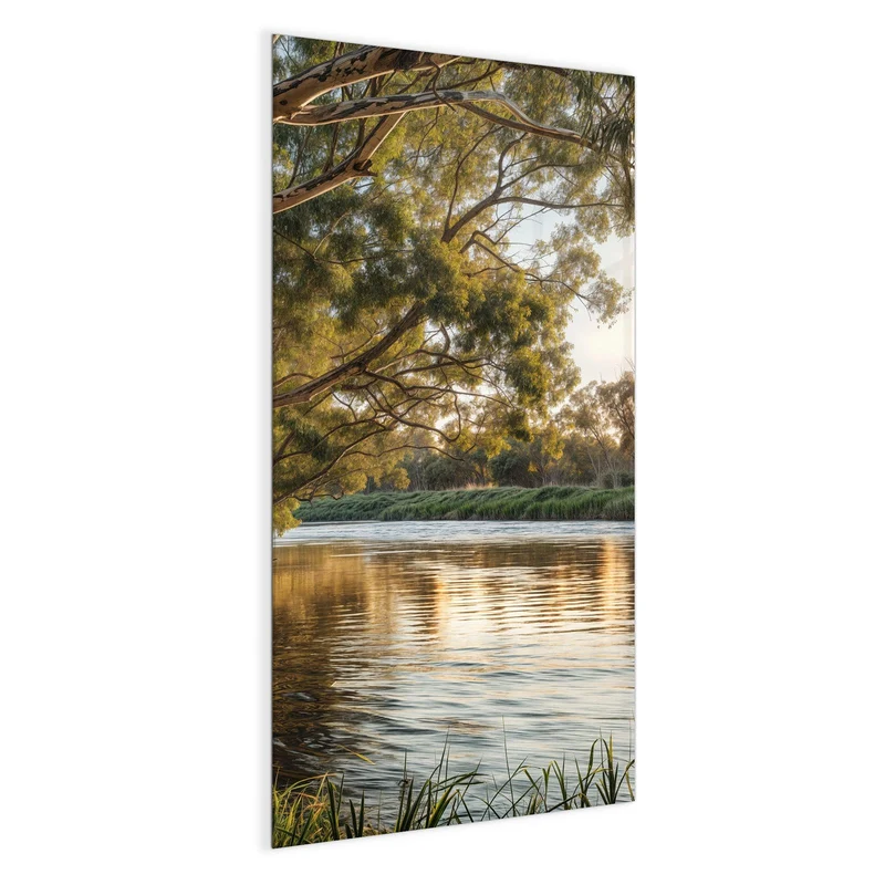 Magnettafel - Baum am Flussufer
