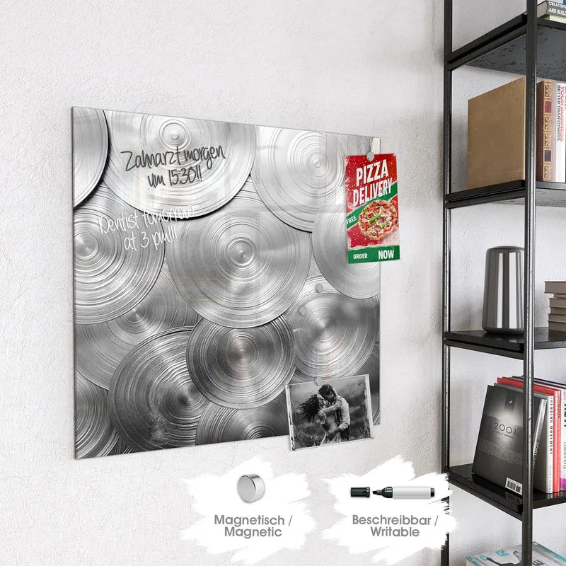 Magnettafel - Metallische Scheiben
