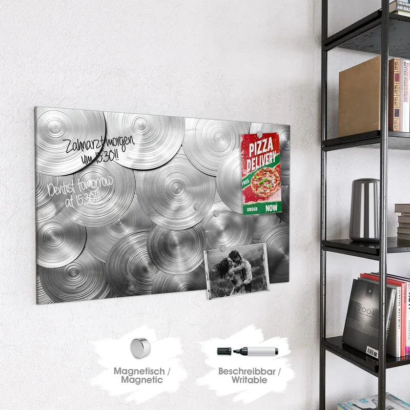 Magnettafel - Metallische Scheiben