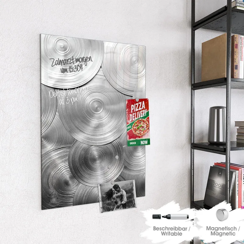Magnettafel - Metallische Scheiben