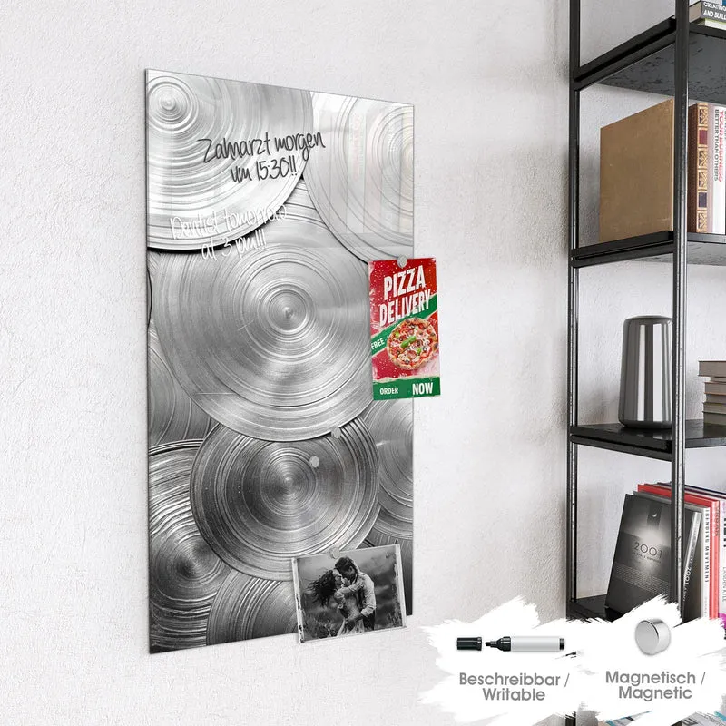 Magnettafel - Metallische Scheiben