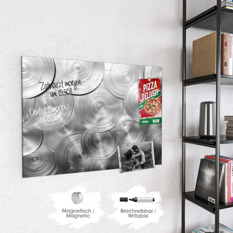 Magnettafel - Metallische Scheiben