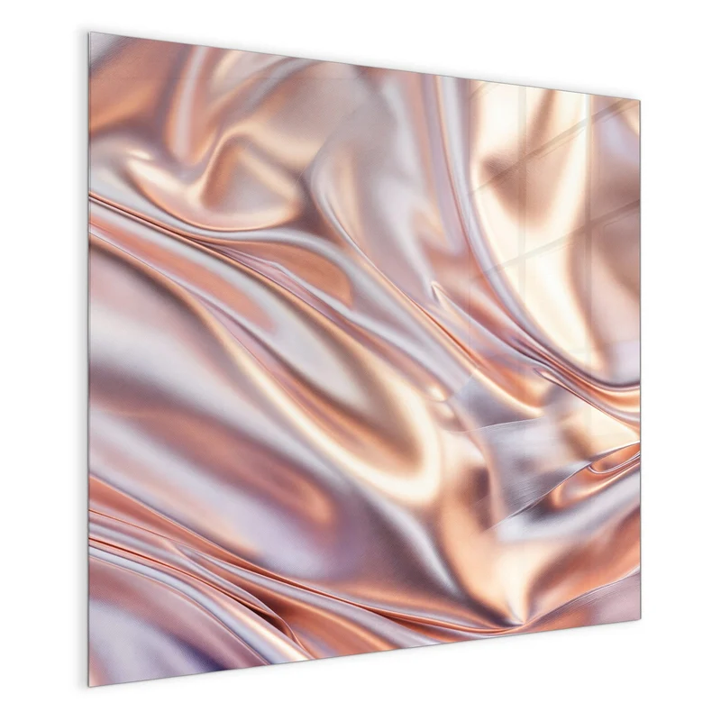 Magnettafel - Seidenfalten in Kupfer