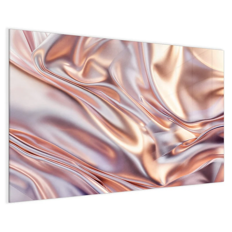 Magnettafel - Seidenfalten in Kupfer
