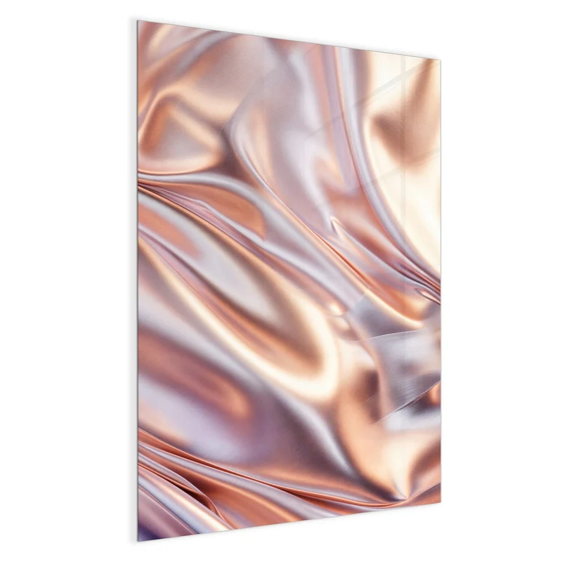 Magnettafel - Seidenfalten in Kupfer