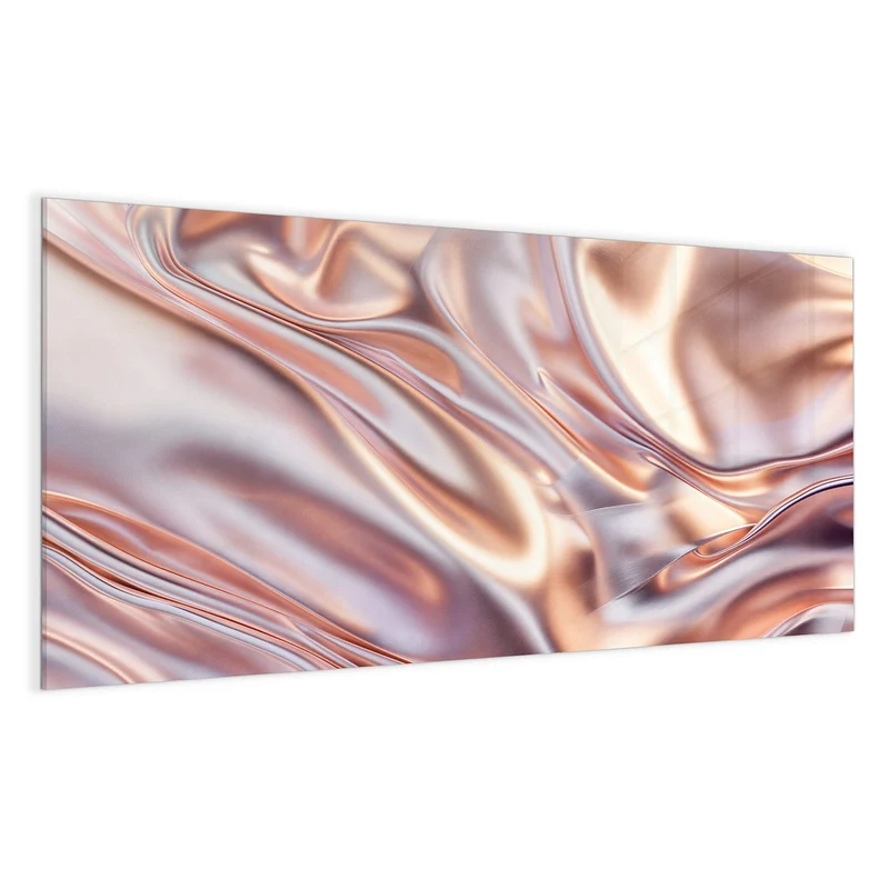 Magnettafel - Seidenfalten in Kupfer