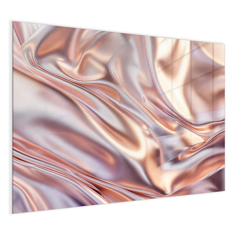 Magnettafel - Seidenfalten in Kupfer