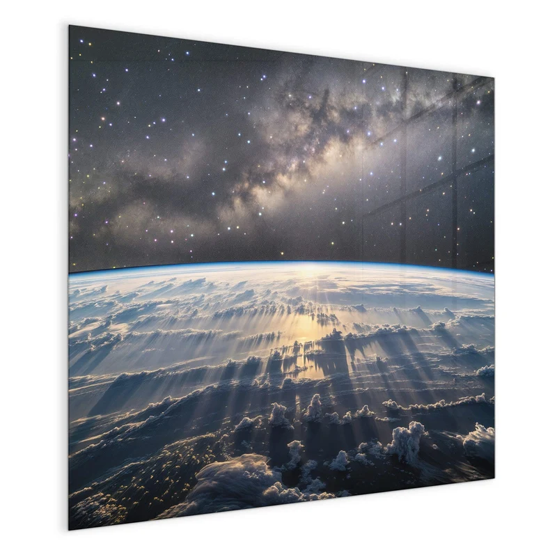 Magnettafel - Erde und Milchstraße