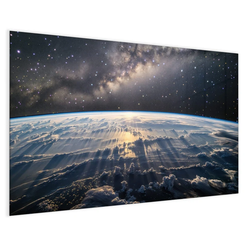 Magnettafel - Erde und Milchstraße