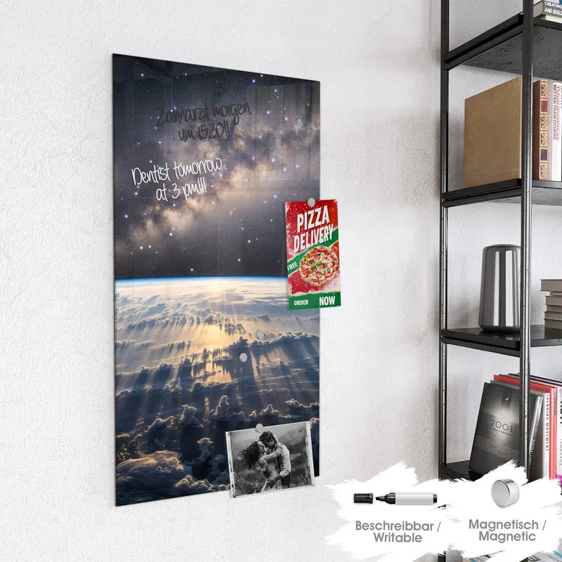 Magnettafel - Erde und Milchstraße