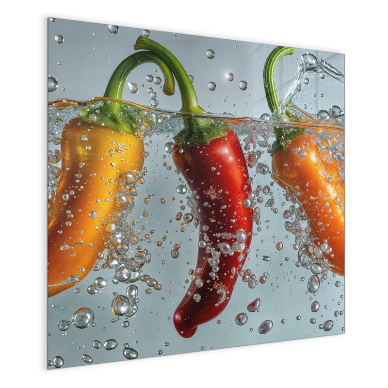 Magnettafel - Spritzige Paprika