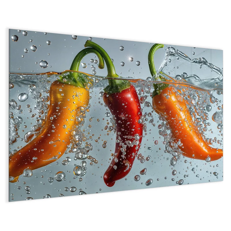 Magnettafel - Spritzige Paprika