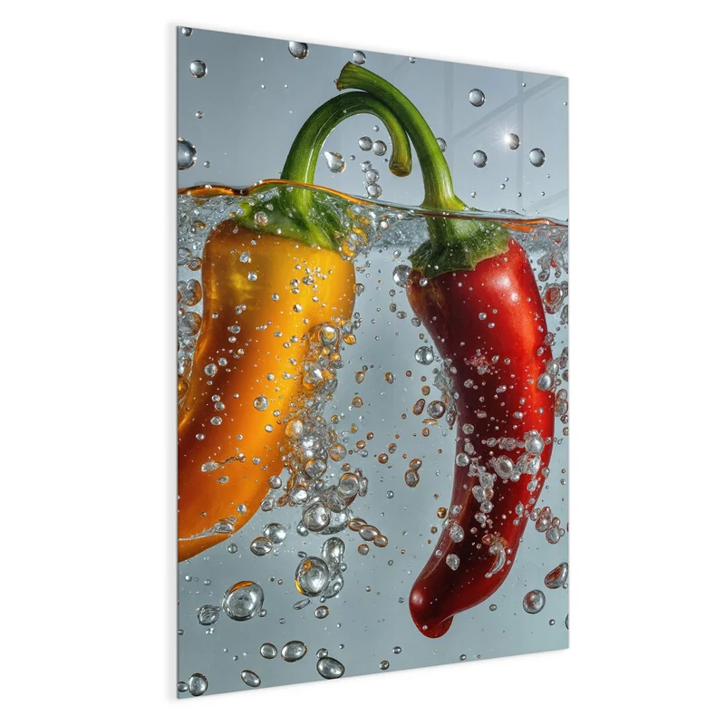 Magnettafel - Spritzige Paprika