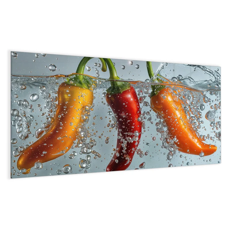 Magnettafel - Spritzige Paprika