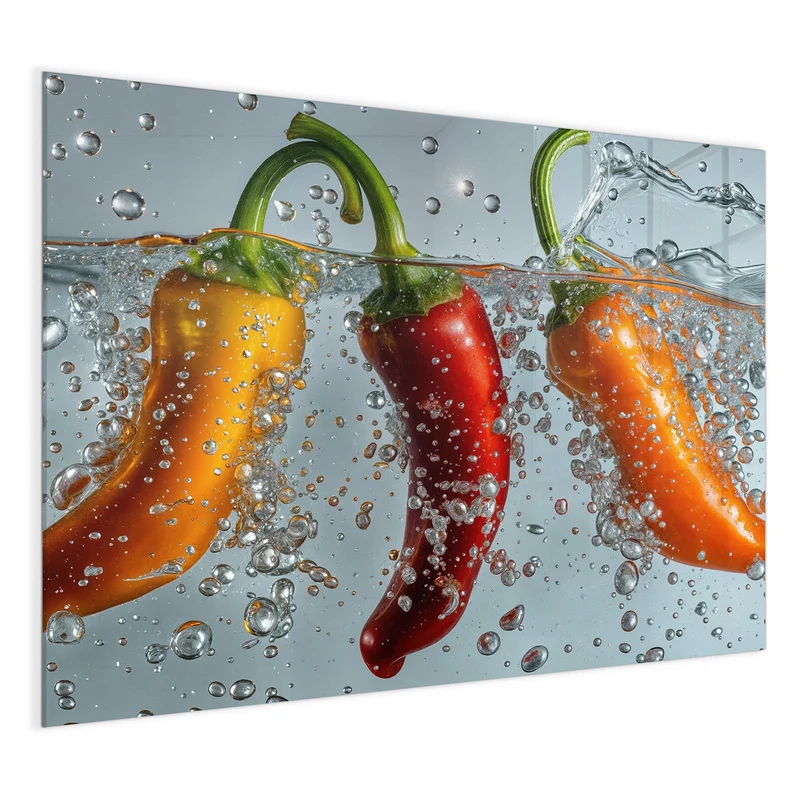 Magnettafel - Spritzige Paprika