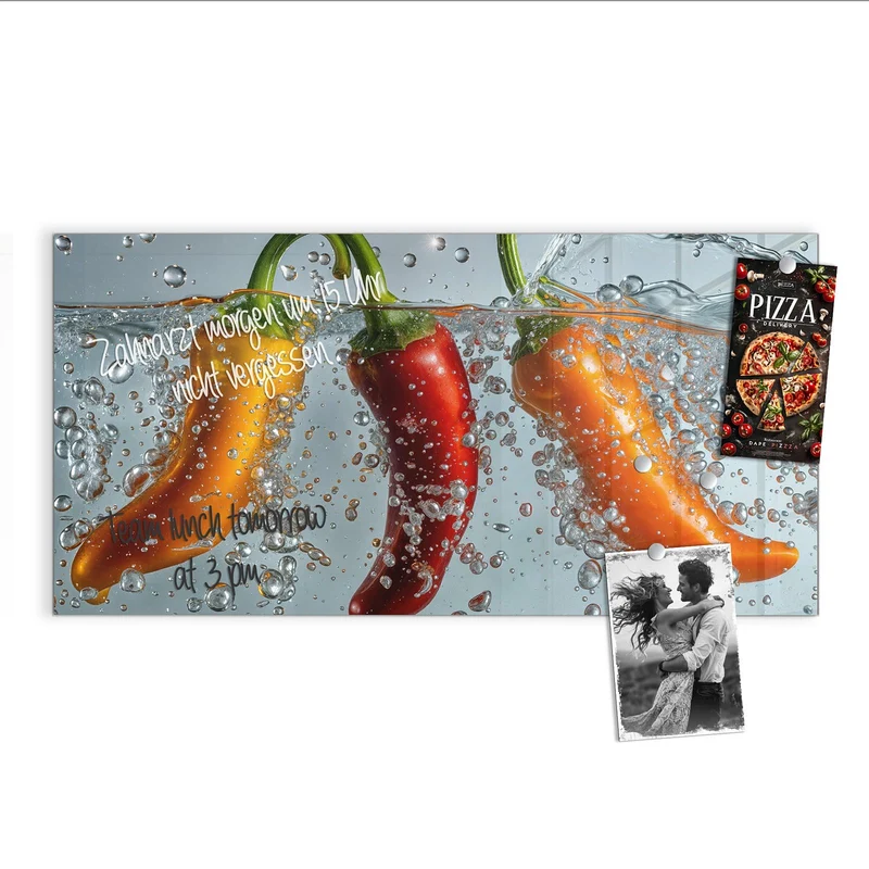 Magnettafel - Spritzige Paprika