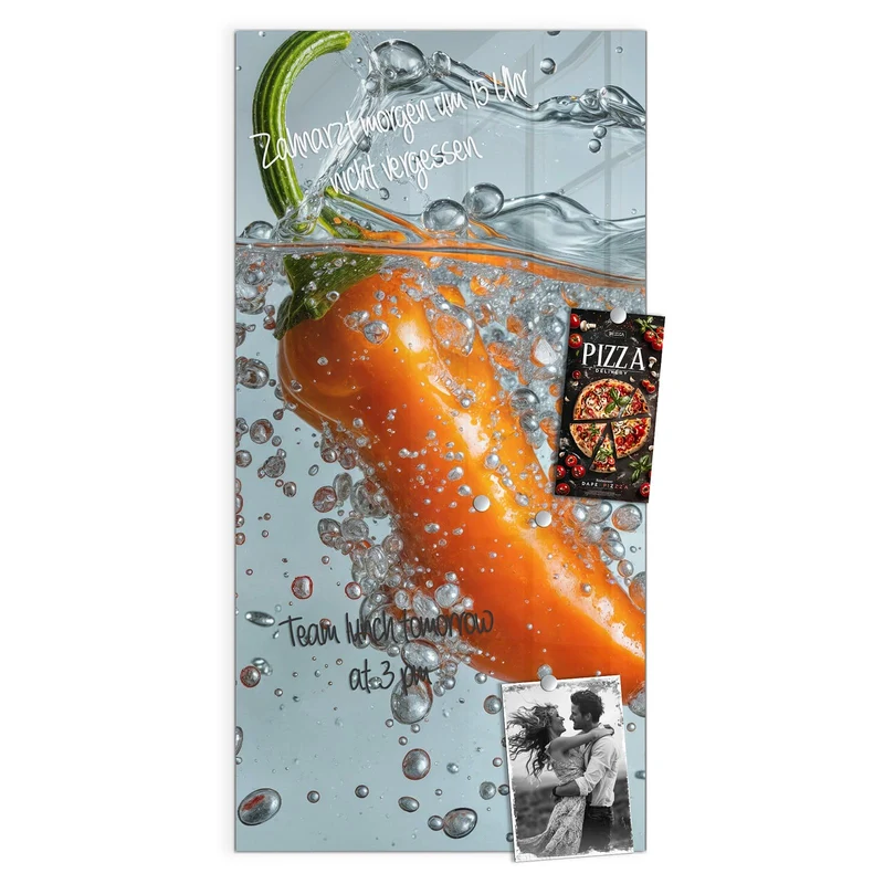 Magnettafel - Spritzige Paprika