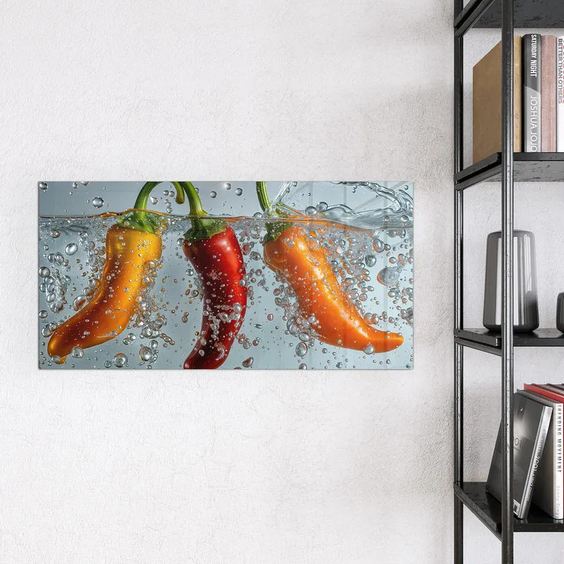 Magnettafel - Spritzige Paprika