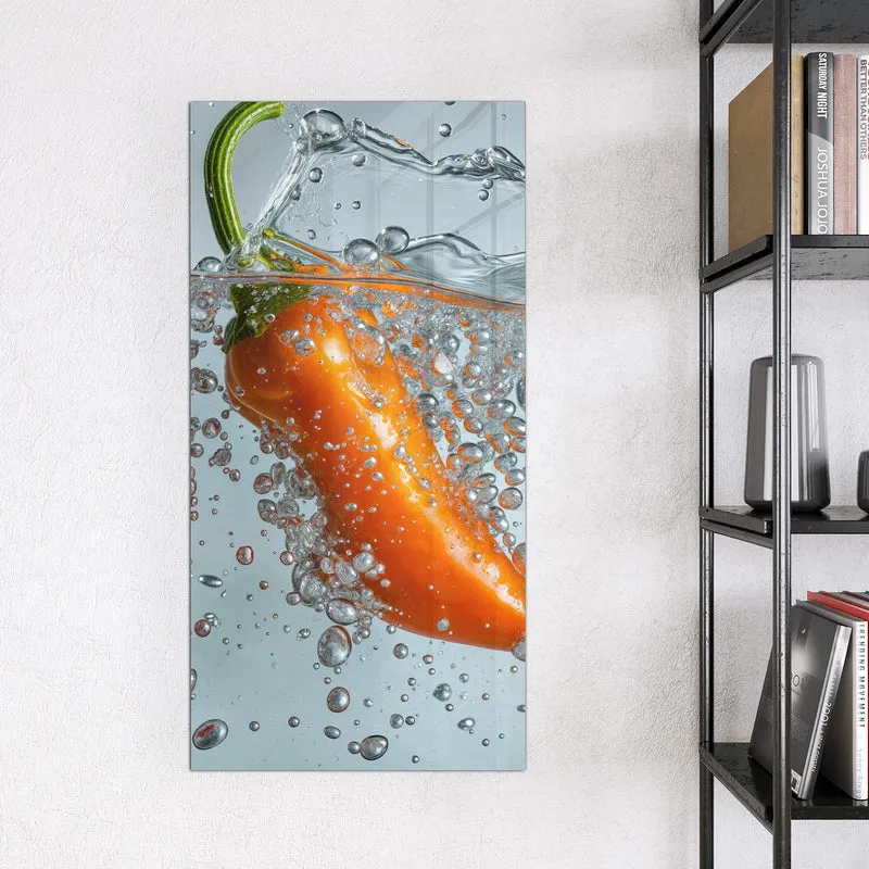Magnettafel - Spritzige Paprika