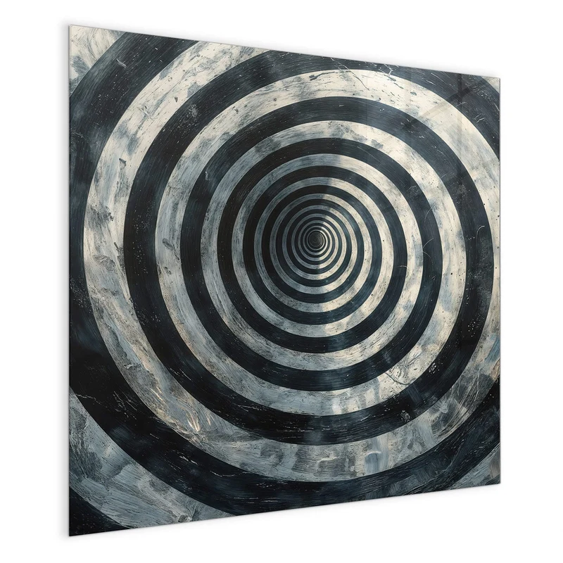Magnettafel - Kreise in Schwarz-Weiß