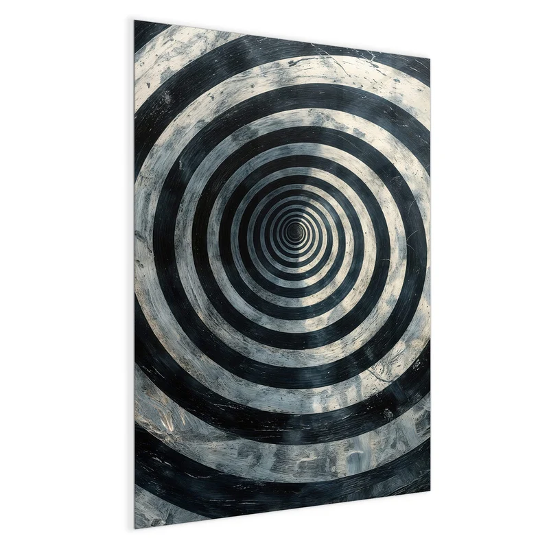 Magnettafel - Kreise in Schwarz-Weiß