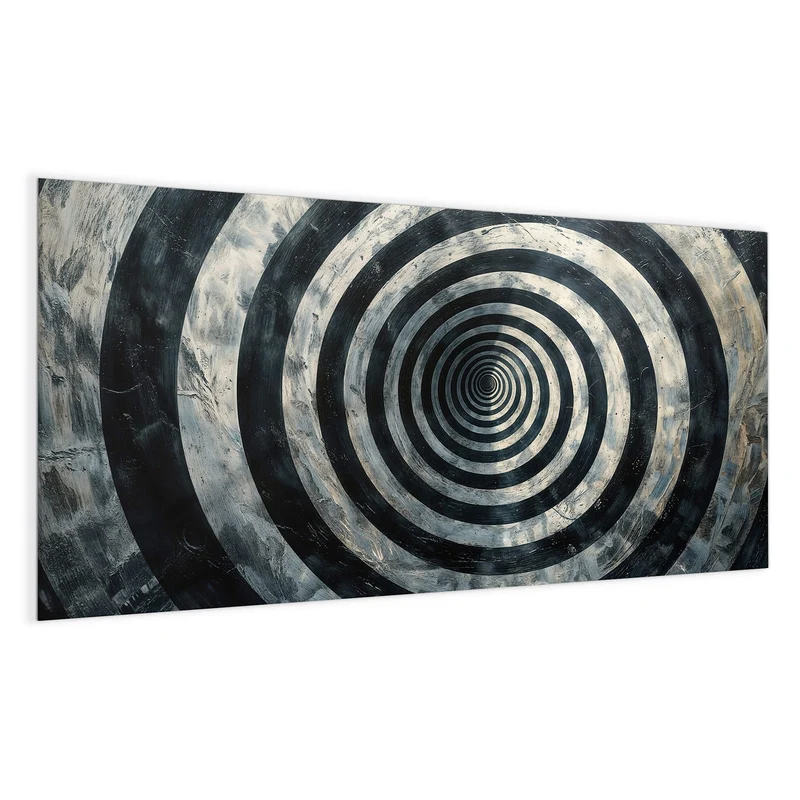 Magnettafel - Kreise in Schwarz-Weiß