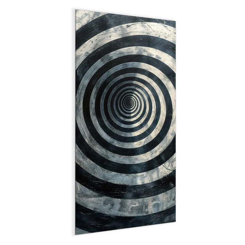 Magnettafel - Kreise in Schwarz-Weiß