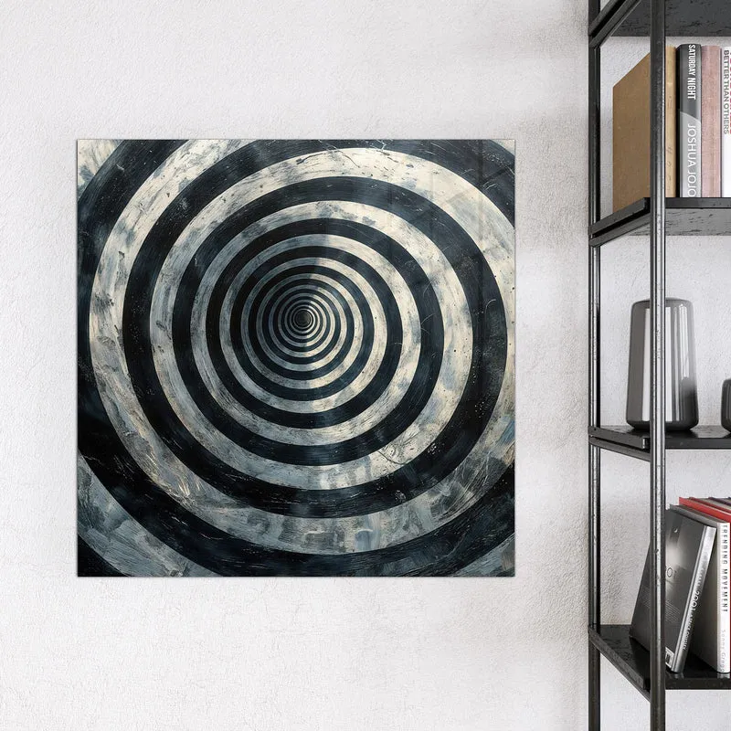 Magnettafel - Kreise in Schwarz-Weiß