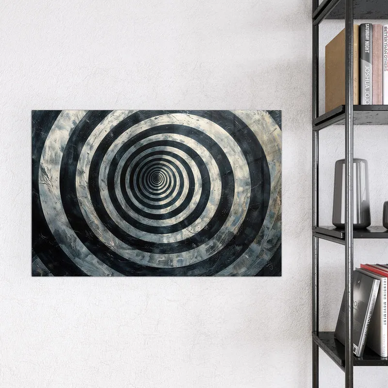 Magnettafel - Kreise in Schwarz-Weiß