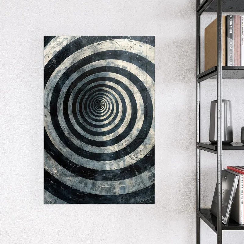 Magnettafel - Kreise in Schwarz-Weiß