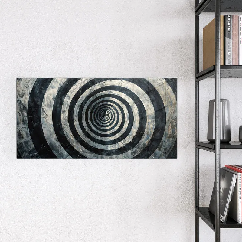 Magnettafel - Kreise in Schwarz-Weiß