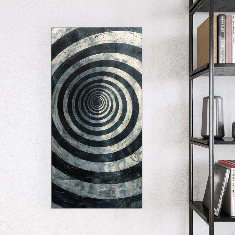 Magnettafel - Kreise in Schwarz-Weiß