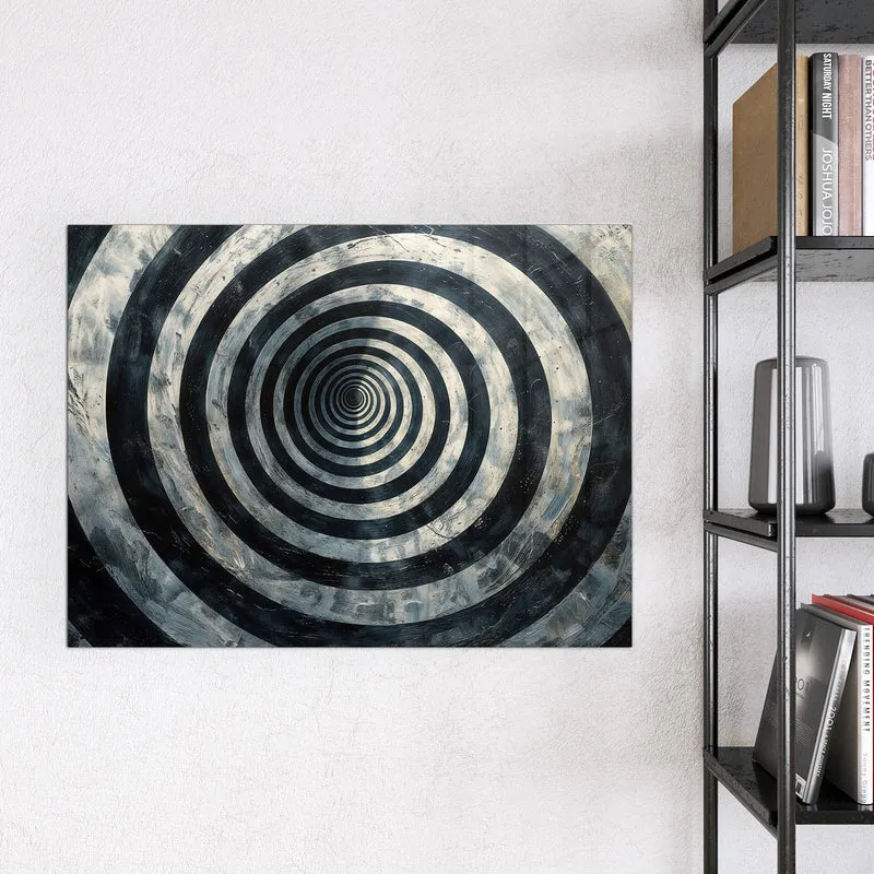 Magnettafel - Kreise in Schwarz-Weiß