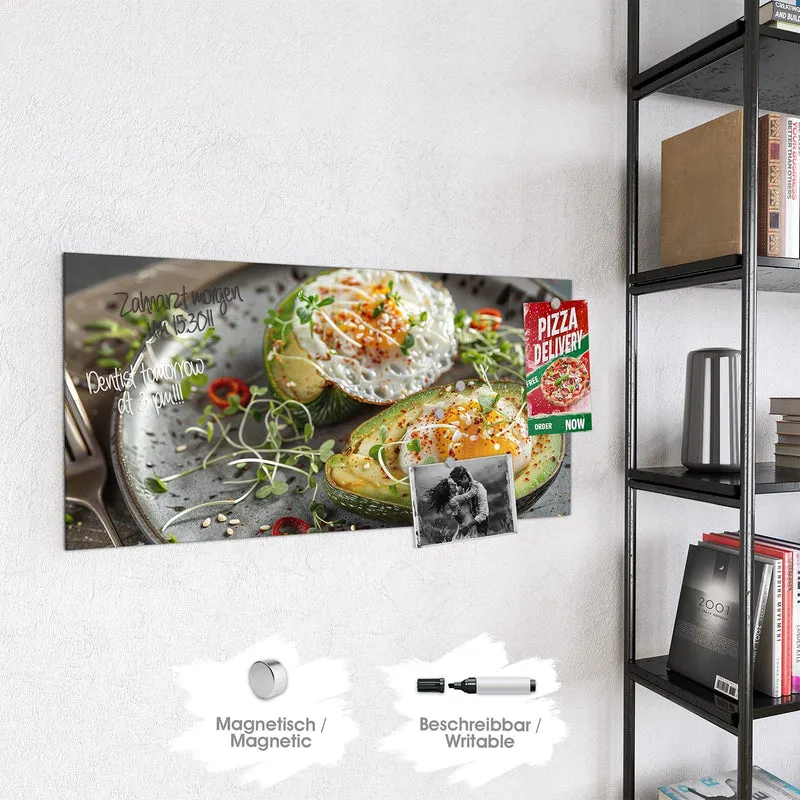 Magnettafel - Ei in Avocadohälften