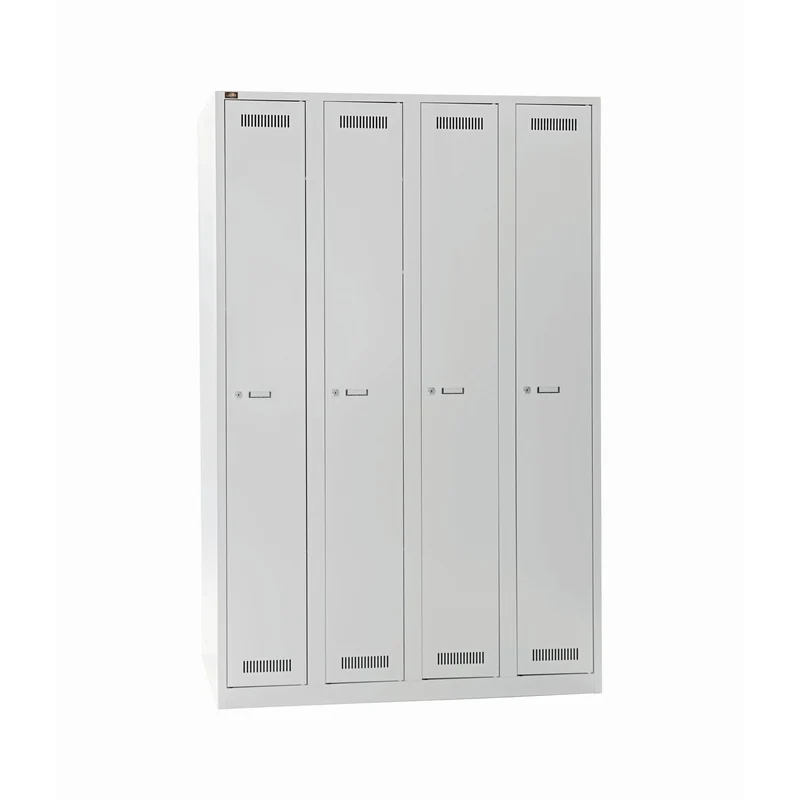 Garderobenschrank LIGHT | 4 Abteile, Breite 300 mm