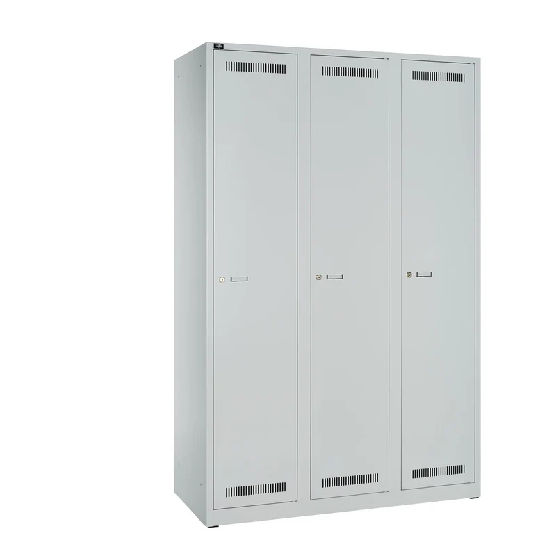 Garderobenschrank LIGHT | 3 Abteile, Breite 1200 m