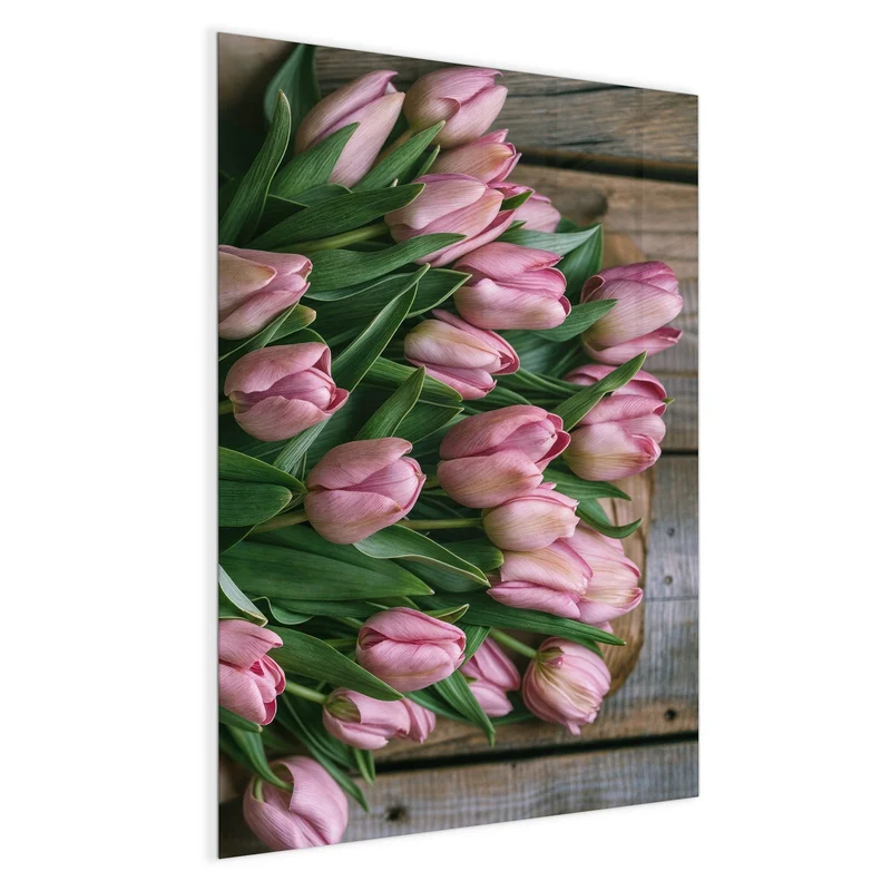 Magnettafel - Rosa Tulpenstrauß