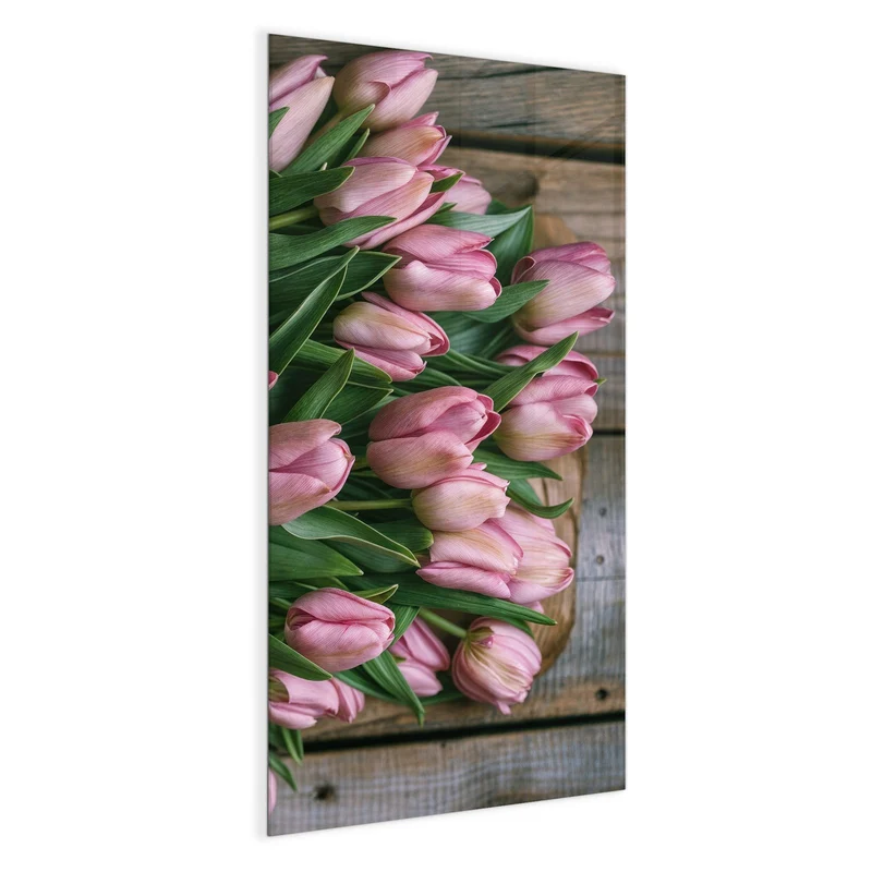 Magnettafel - Rosa Tulpenstrauß