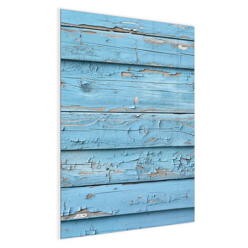 Magnettafel - Blaues Vintage-Holz