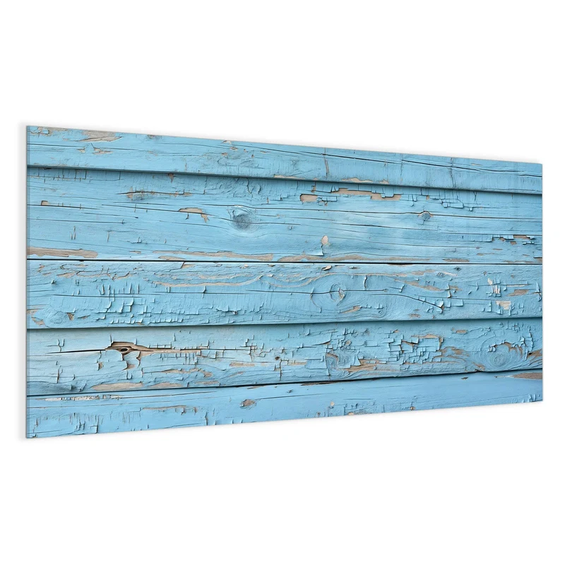 Magnettafel - Blaues Vintage-Holz