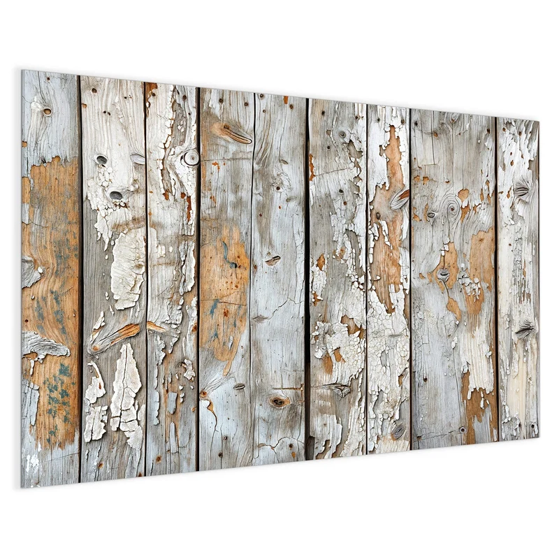 Magnettafel - Weißes Altholz