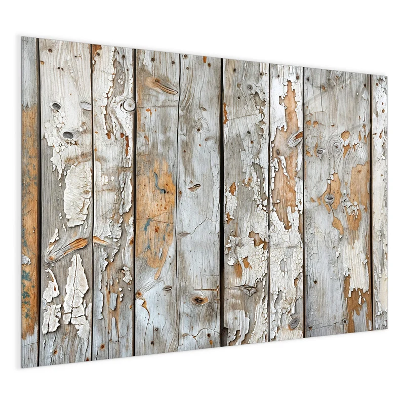 Magnettafel - Weißes Altholz