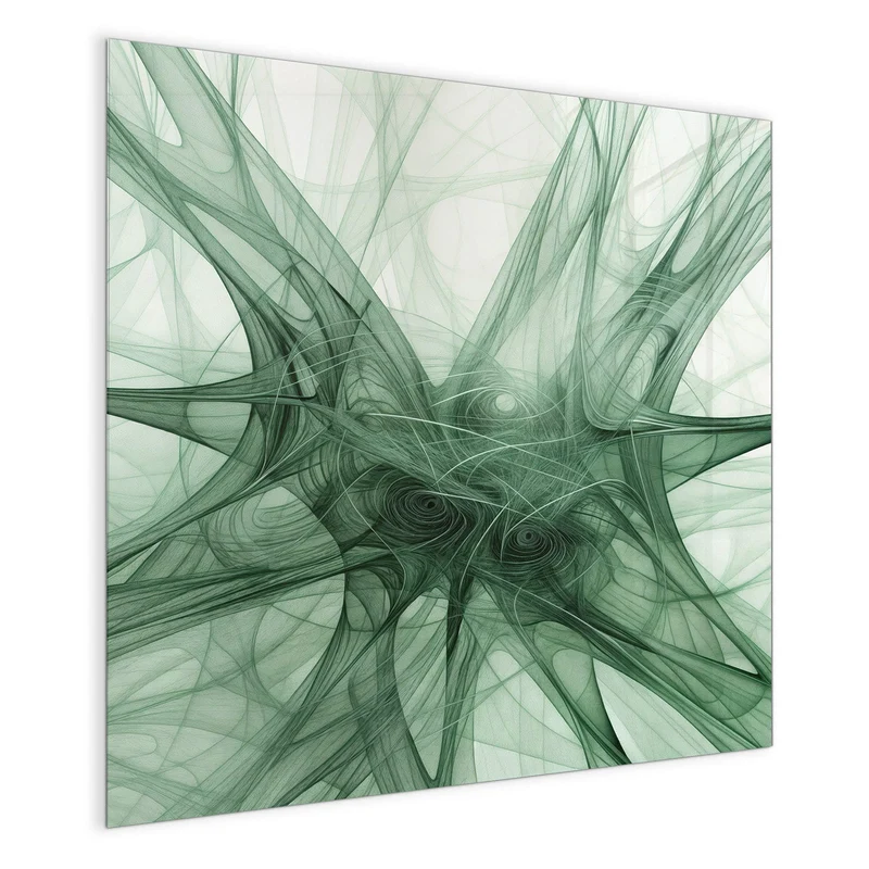 Magnettafel - Grünes Netzmuster