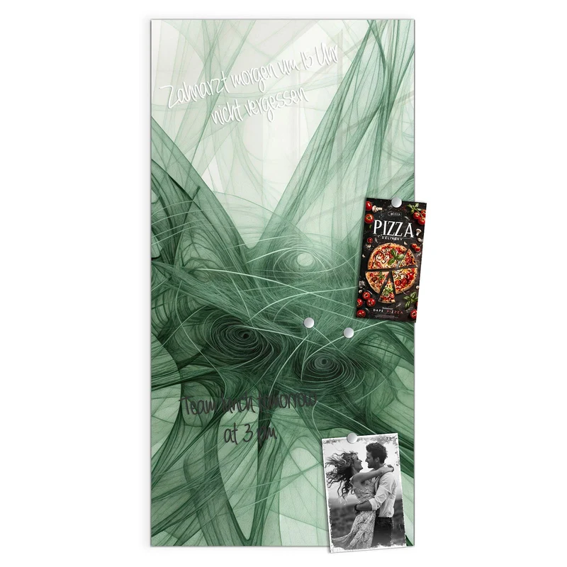Magnettafel - Grünes Netzmuster