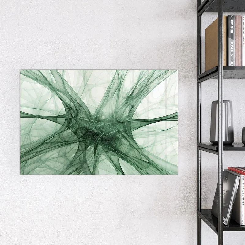 Magnettafel - Grünes Netzmuster