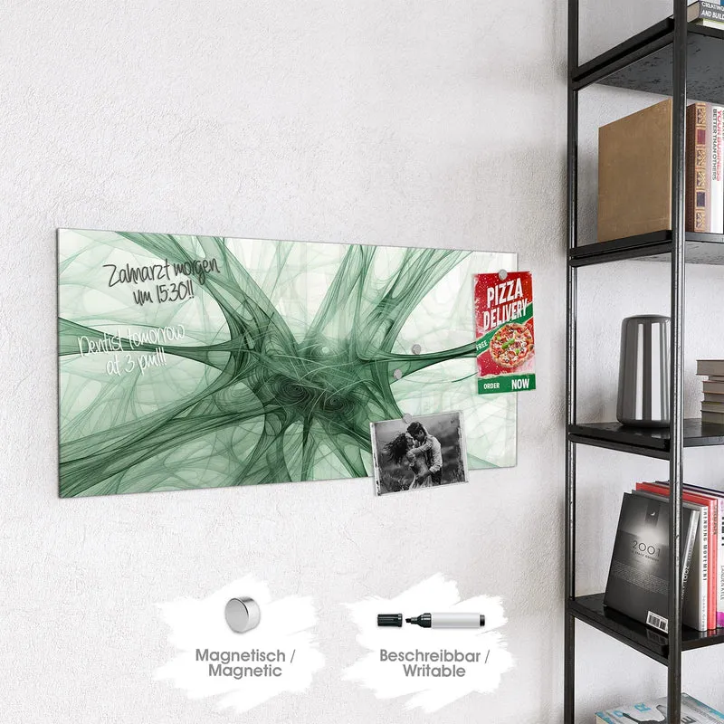 Magnettafel - Grünes Netzmuster