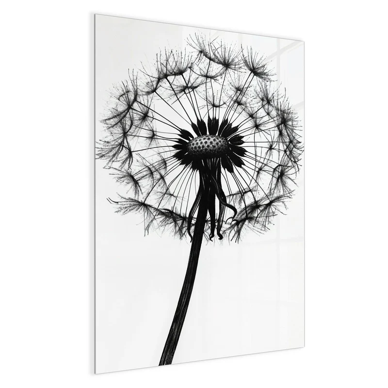 Magnettafel - Pusteblume auf Weiß