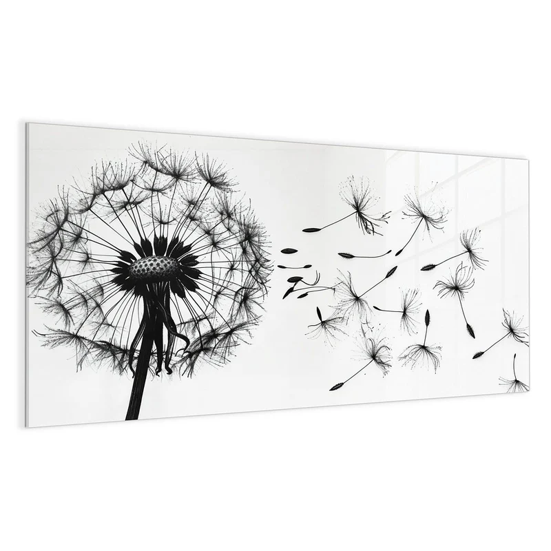 Magnettafel - Pusteblume auf Weiß