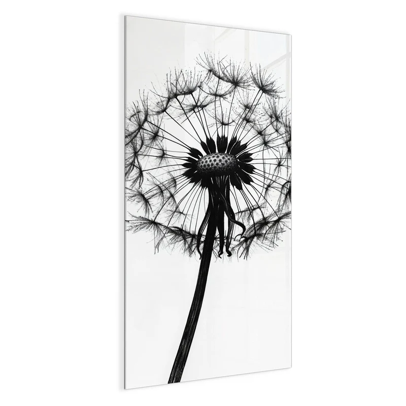 Magnettafel - Pusteblume auf Weiß