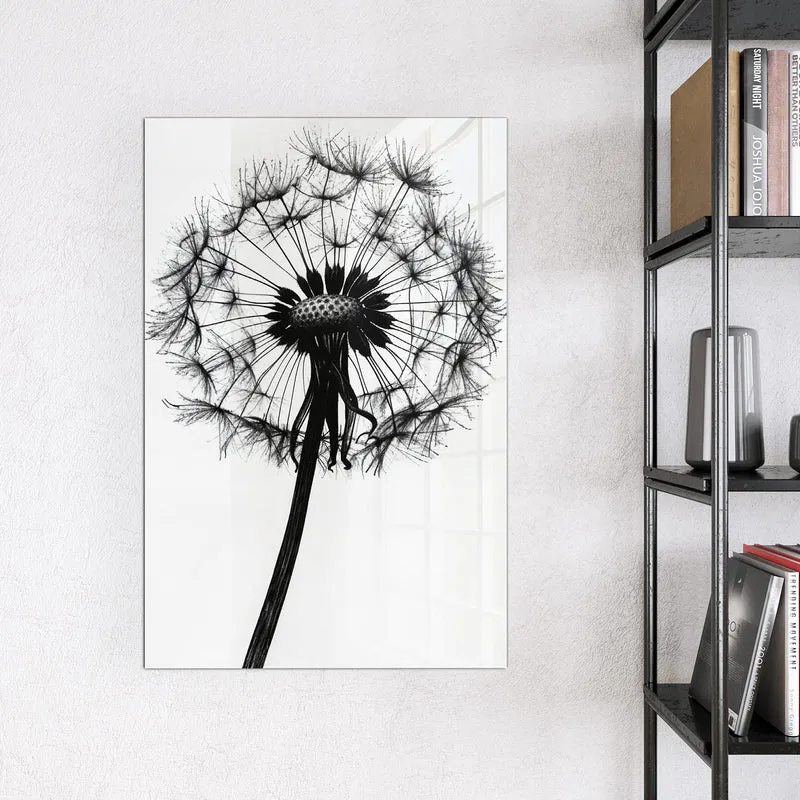 Magnettafel - Pusteblume auf Weiß
